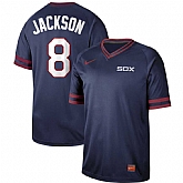White Sox 8 Bo Jackson Navy Throwback Jersey Dzhi,baseball caps,new era cap wholesale,wholesale hats